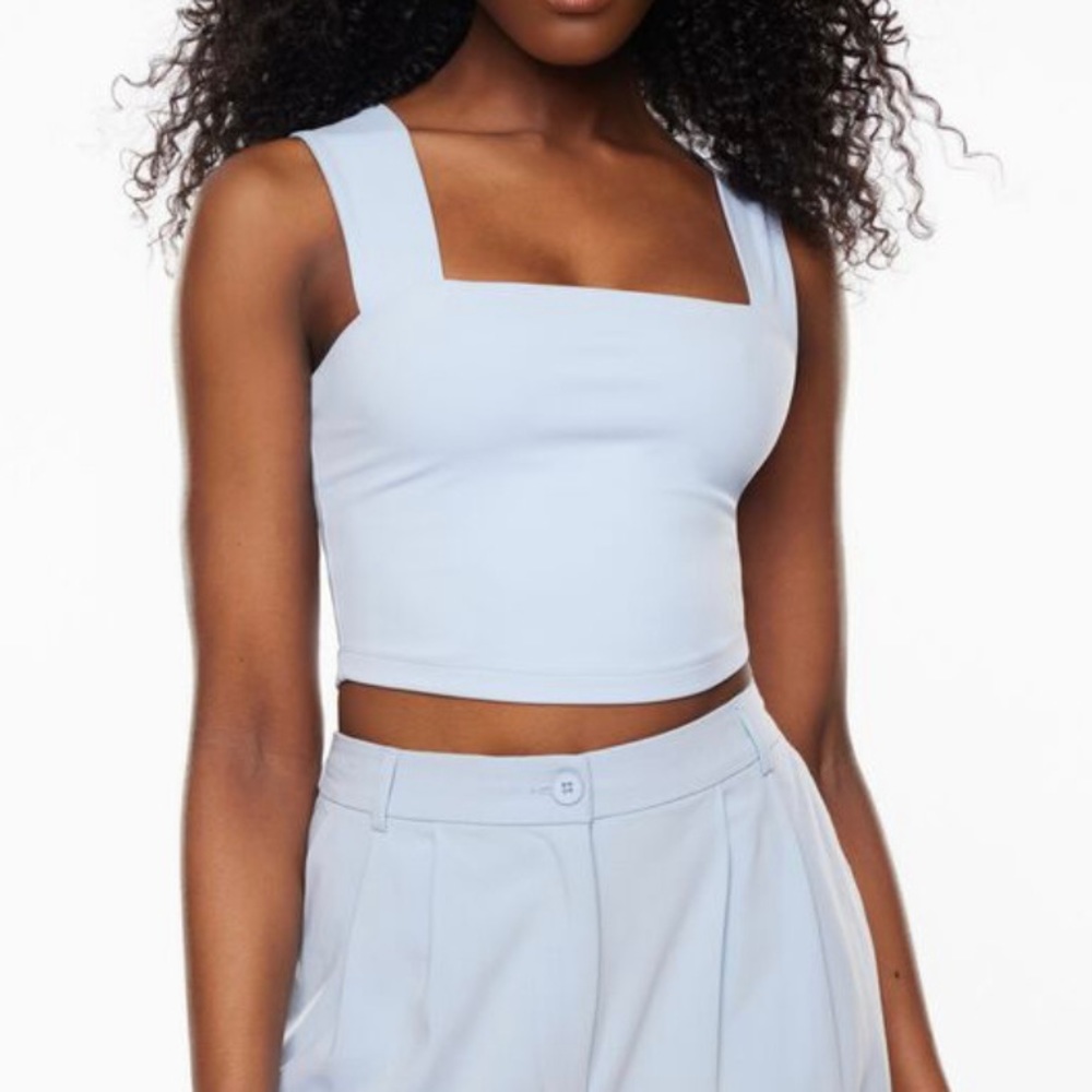 DYNAMITE Lota Sculpt Square Neck Tank Top